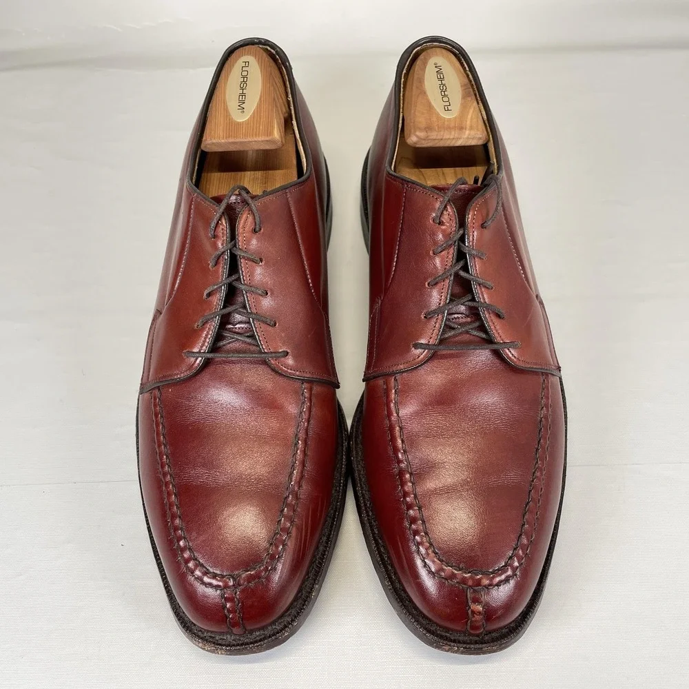 Johnston & Murphy Aristocraft Dress Shoes Mens Size 10 Brown Leather Split Toe